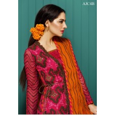 Asim Jofa Luxury Embroidered Chiffon Collection 2016 Original - 03 Pcs Suit - AJC-04B